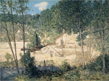 ダムの建物 印象派の風景 ジュリアン・オールデン・ウィアー Oil Paintings